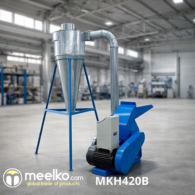 Molino triturador de biomasa a martillo electrico hasta 500 kg hora - MKH420B