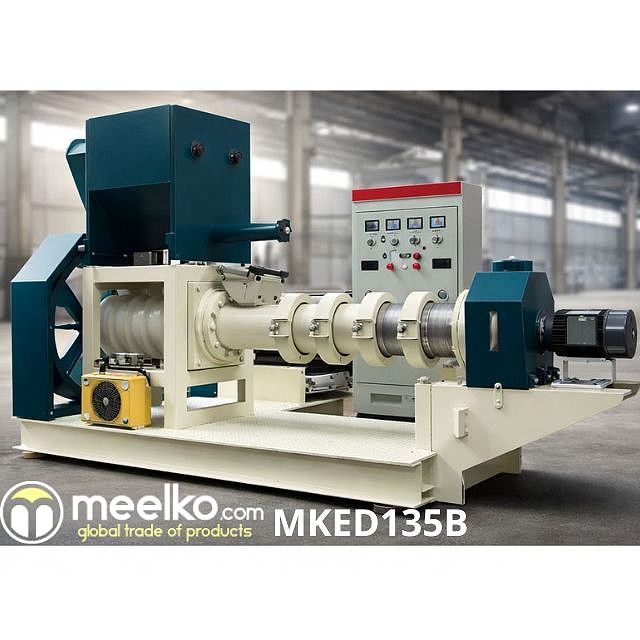 Imagen del producto relacionado Extrusora para pellets alimento de perros 700-800kg/h 75kW - MKED135B - PHA+RXh0cnVzb3JhIHBhcmEgYWxpbWVudG8gZGUgcGVycm9zIDcwMOKAkzgwMCBrZy9oLCBwcm9kdWNjacOzbiBkZSBjcm9xdWV0YXMgY29uIGNvbnRyb2wgcHJlY2lzbywgYWx0YSBlZmljaWVuY2lhIHkgb3BlcmFjacOzbiBjb250aW51YSBpbmR1c3RyaWFsLjwvcD4=